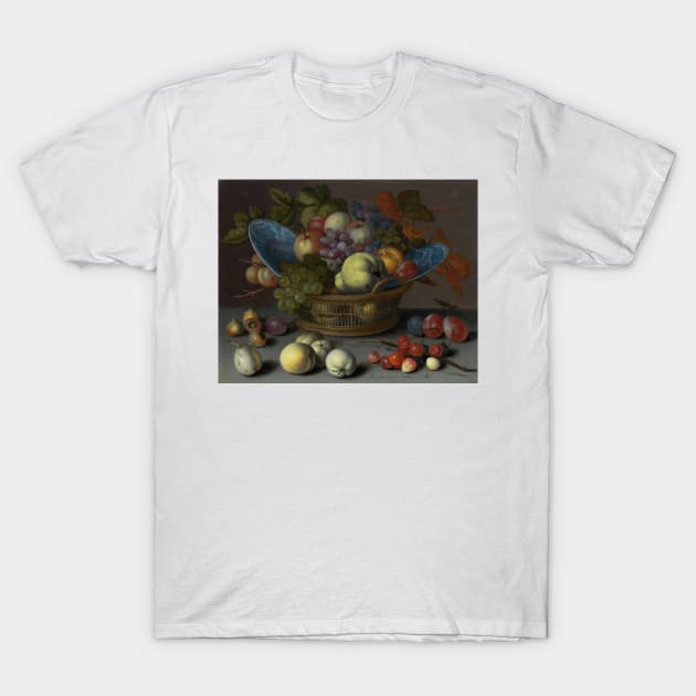 Basket of Fruits - Balthasar van der Ast Painting T-Shirt by maxberube